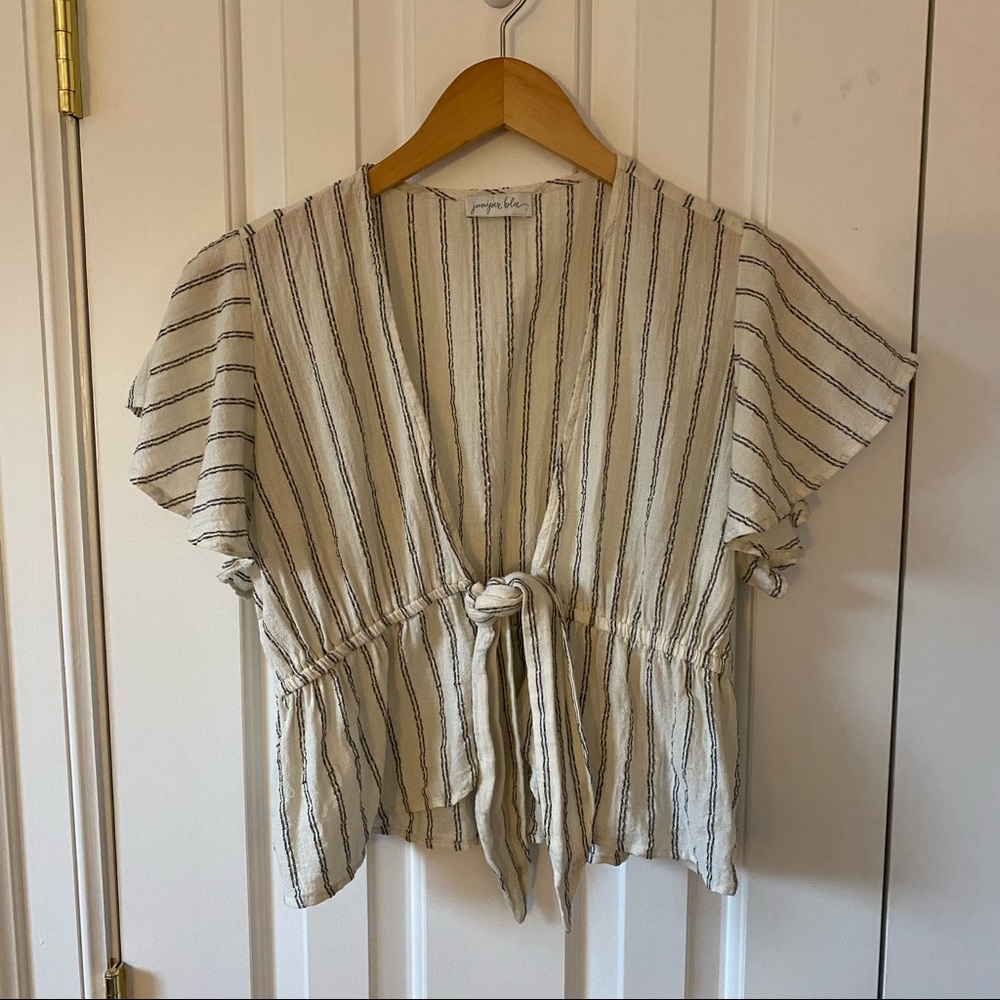 Tie Front Top by Juniper Blu